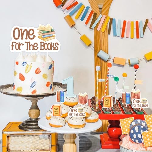 Decoraciones de primer cumpleaños para pasteles de cuentos solucionando la falta de adornos de lectura 4