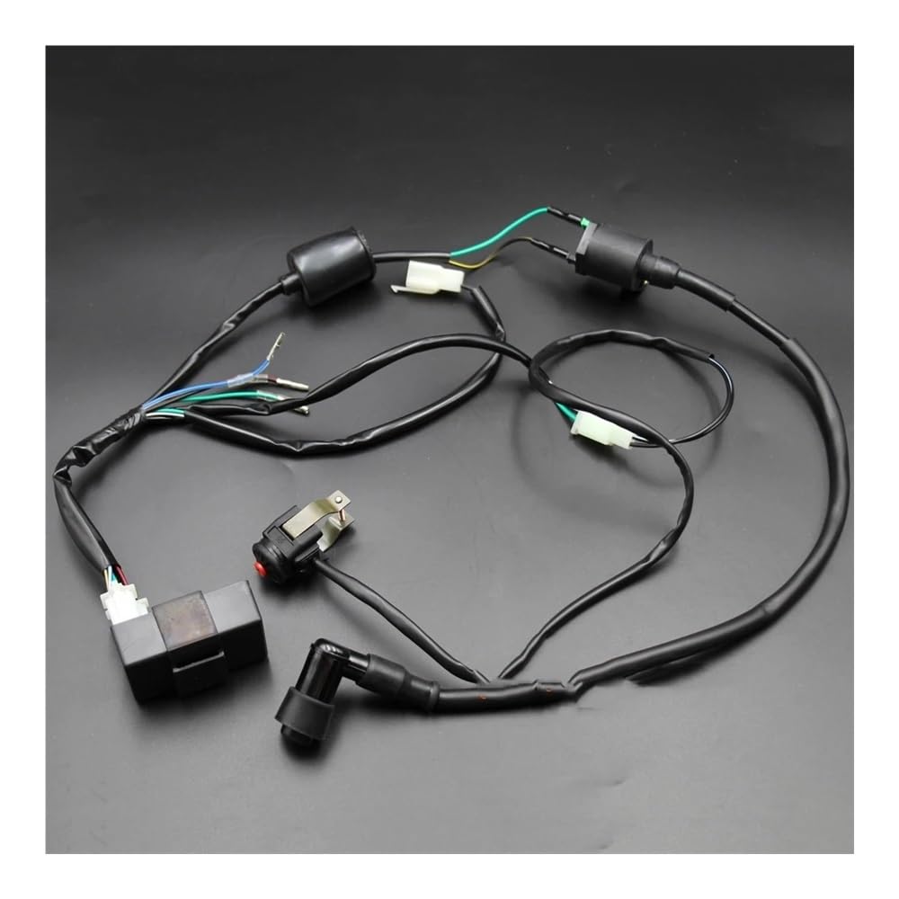 Motocicleta Encendido CDI Kits De Interruptor De Apagado del Arnés De Cableado CDI De La Bobina De Encendido para 50cc 70cc 90cc 110cc 125cc 150cc 160cc Dirt Pit Bike