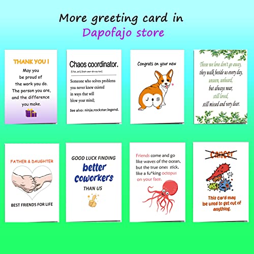 Image of Dapofajo Birthday Card Kid, Cute Birthday Card for Friend Cowoker Relative, Funny Bday Card, Nothing But Happy Birthday
