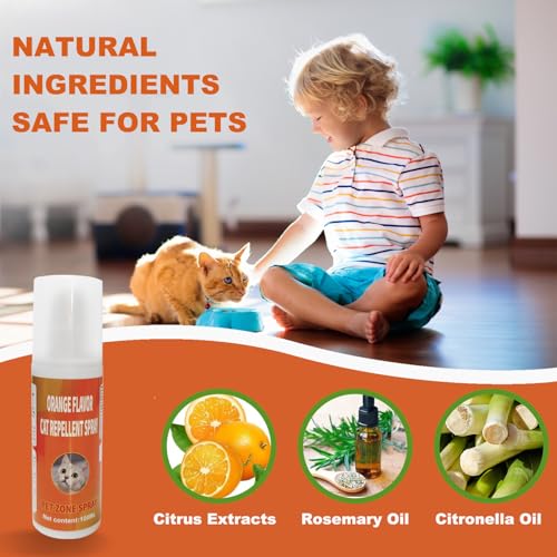 Tlettsteinkle CDS-V09 Cat Deterrent Spray, Cat Repellent Spray Indoor, Cat Urination Deterrent Keep Cats Away, Cat Scratch Deterrent Spray Training Aid Indoor And Outdoor thumb #6