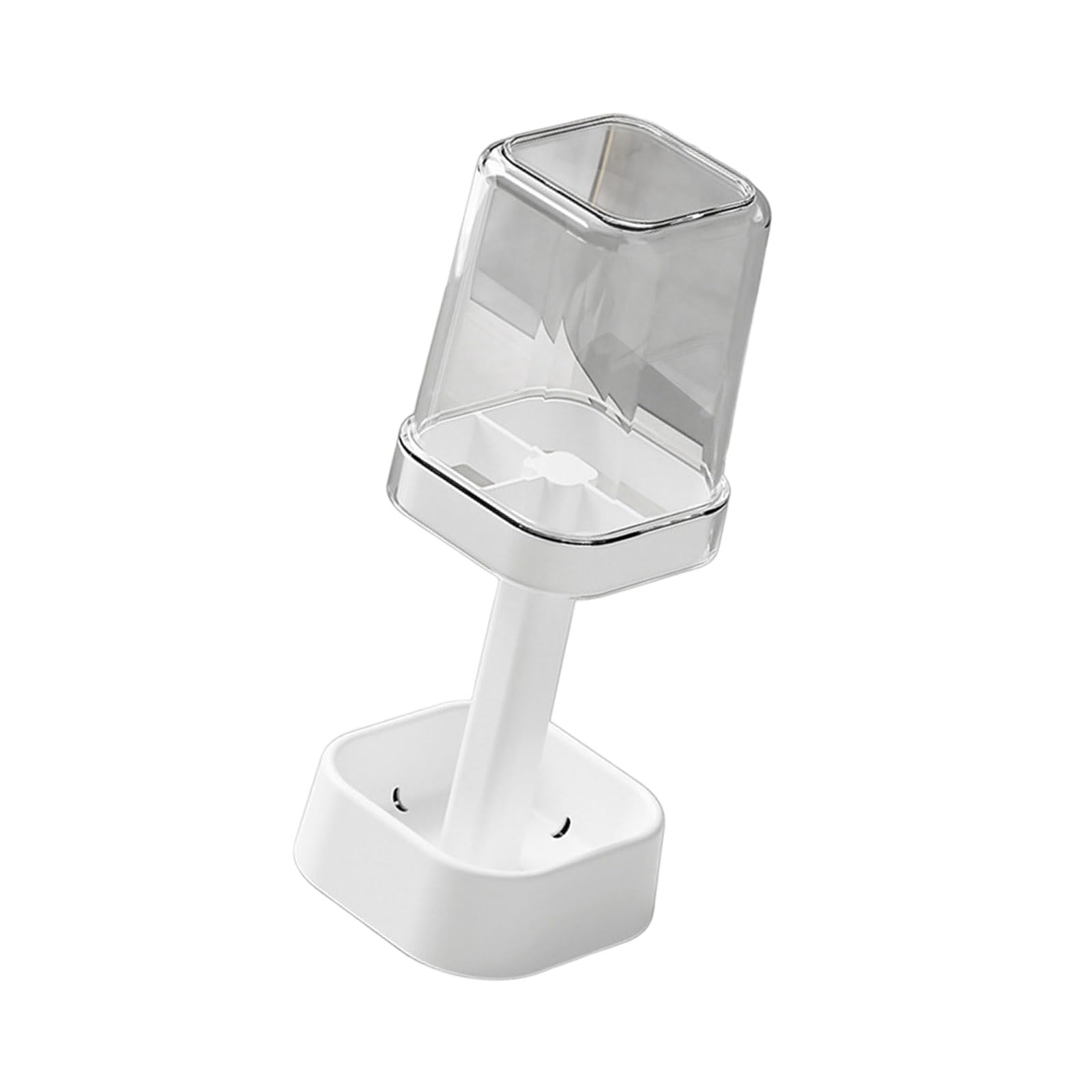 Support brosse à dents design blanc de qualité supérieure avec bac de drainage