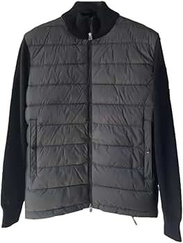 DBFBDTU Autumn Winter Man Stand Collar Knit Splice 90 Down