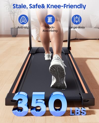 Superun Walking Pad Treadmill with Incline for Home Office, 3-in-1 Under Desk Treadmill with Smart App Control, 300LB Capacity, Quiet Portable Foldable Treadmill for Apartment & Small Spaces - Image 6