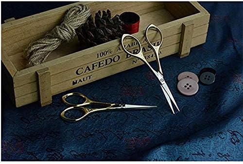 Kitchen Scissors,Kitchen Shears Stainless Steel Classic Vintage Sharp Home Kitchen Office Supplies Manual DIY Tools(Golden)