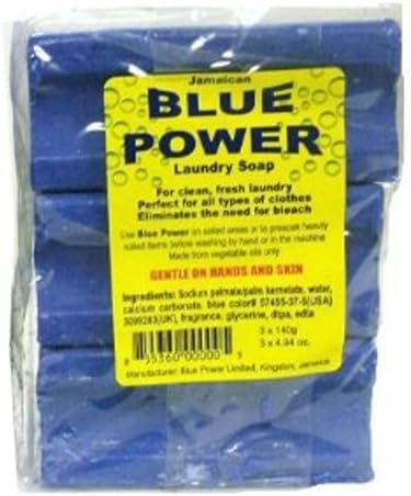 Jamaican Blue Power Laundry Soap - 4.94 Oz - 3 Pack by Blue Power Limited