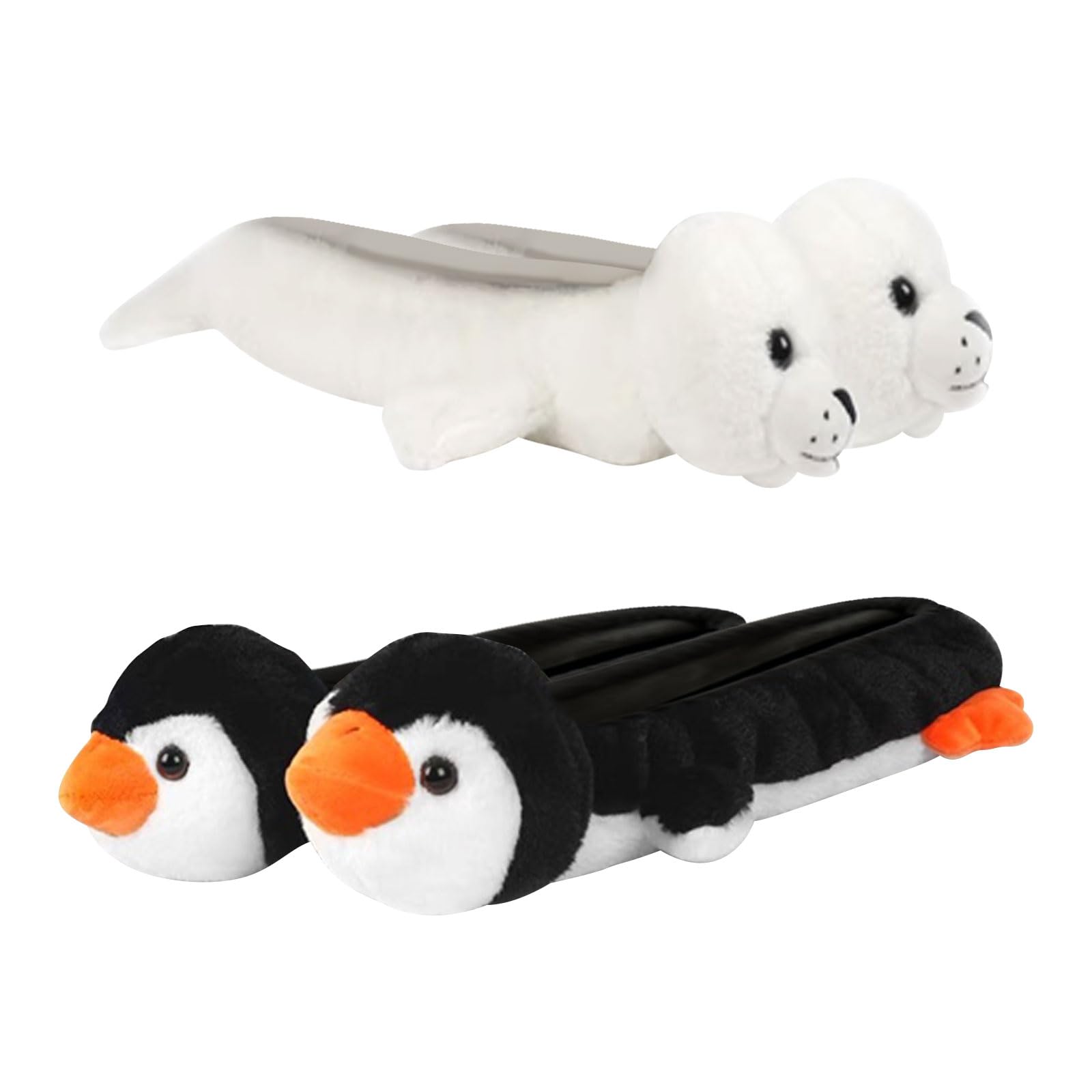 HSOKEW Ice Skate Blade Covers, 2 Pair Animals Ice Skate Blade Protector Cute Novelty Skating Soakers Blades Cover Seal Penguin Ice Blade Guards Protective Skate Covers Skating Cover for Girl Women
