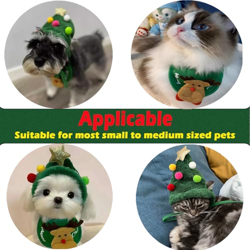 Disfraz de Sombrero y Pañuelo Navideño para Perro Pequeño Mediano miniatura 4