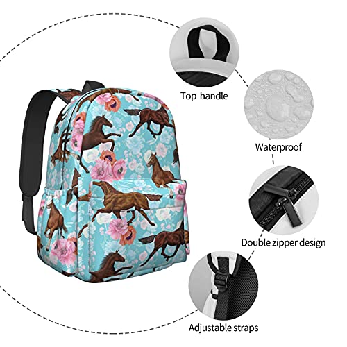 Sac à dos vintage 17" fleuri pour aller au bureau ou étudier à l'université