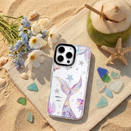 ChiCaseVer for iPhone 13 / iPhone 14 Case Clear Magical Mermaid Pattern - image 9