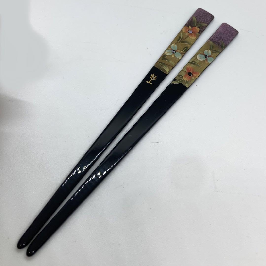 Amazon.co.jp: 070409 新山 べっ甲風 箸型 かんざし 簪 棒 鼈甲 べっ
