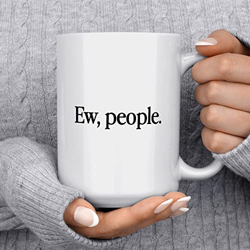 Taza de café divertida Loftipop para introvertidos 15oz miniatura 2