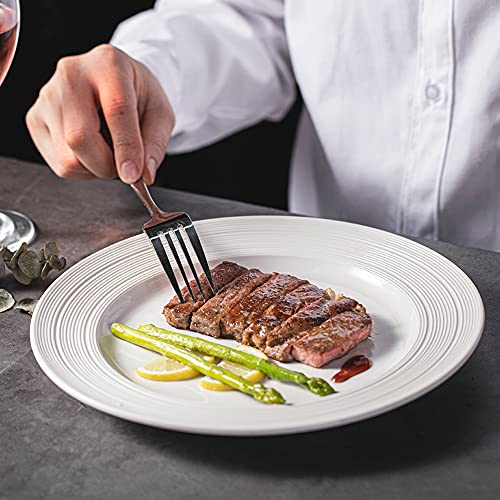 Hansgo Dinner Forks, 8Pcs Good Table Forks Top Food Grade Stainless Steel Silverware Forks Flatware Forks Use For Home Kitchen Hotel Restaurant #TOP5