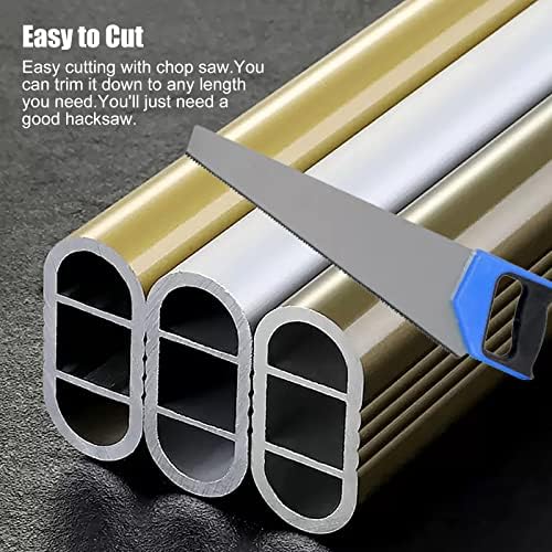 Heavy Duty 2.4mm Metal Closet Rod - 18in Wall Mount Clothes Bar for Bedroom, Bathroom, or Boutique - Modern Wardrobe Pole for Hanging Clothes & Organizing Cabinets