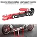 Motorcycle Foot Side Support Stand Universal Adjustable Aluminum Alloy Tripod Kickstand Foot Side Support Stand(Red), Car modifiion/retrofitting,Other modifiions