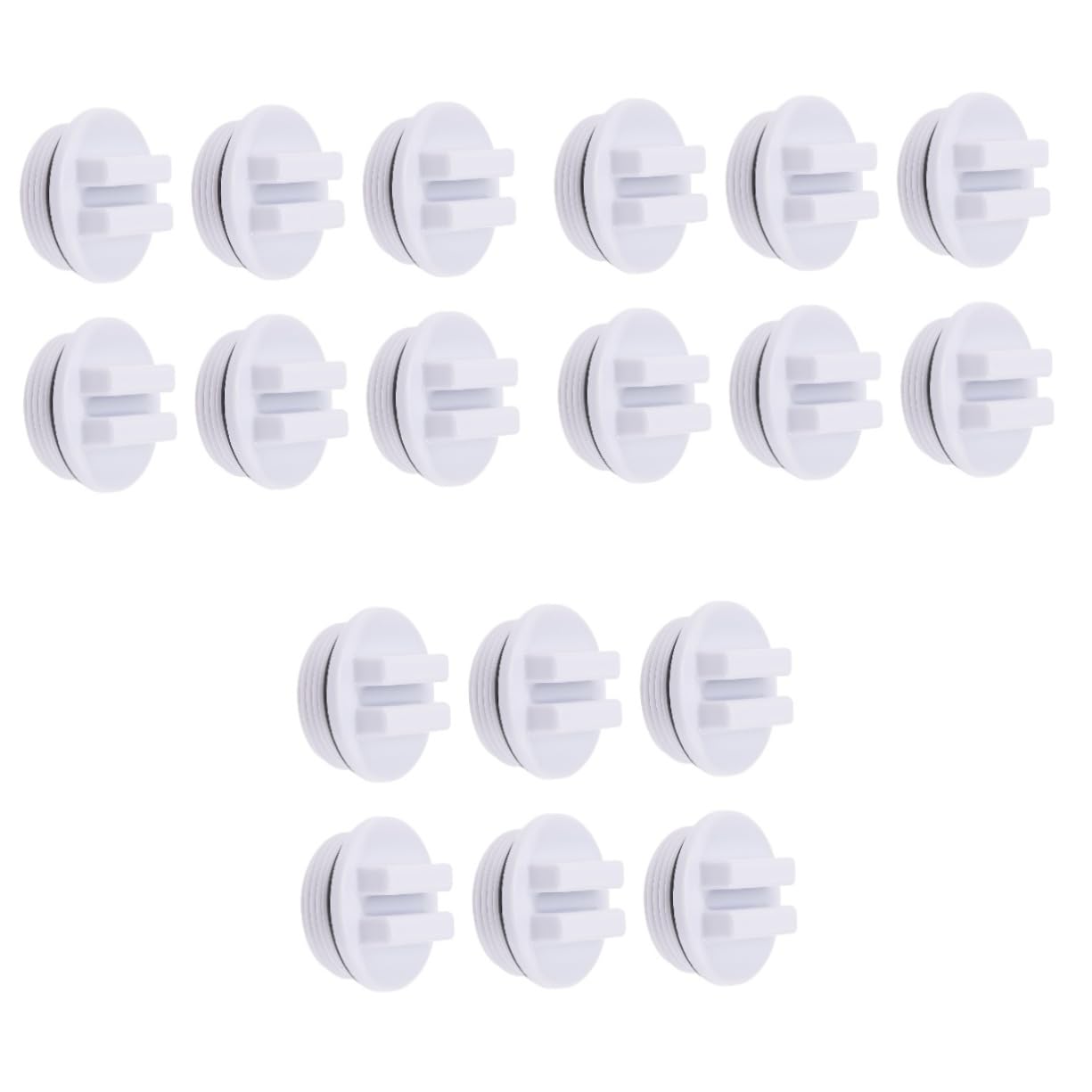 YARNOW 18pièces Bouchons De Filetés pour Piscine Bouchons Et Vidange Pratiques pour Accessoires De Piscine Et Spa