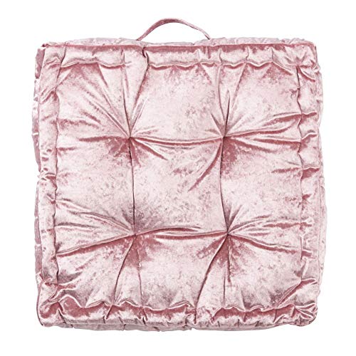 Safavieh Belia Glam 18-Inch Blush Pink Velvet Square Floor Pillow, 0 #TOP1