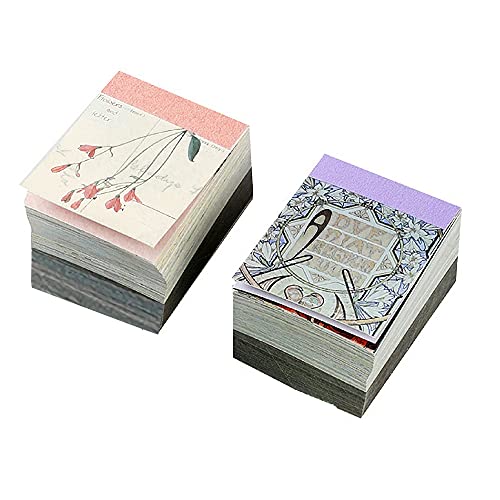 WBYNB 800 Feuilles Scrapbooking Papier, Scrapbooking Papier Vintage, Bricolage Journal Vintage, Scrapbooking Materiel, pour Les Albums, Lettres, Cartes, Cadeaux, Journal (A) Cover
