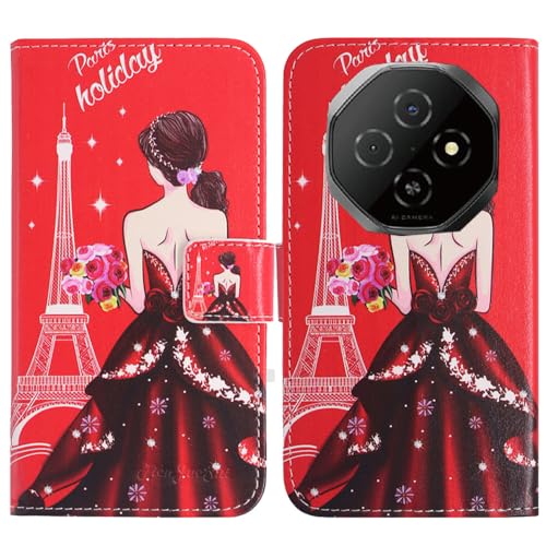 TienJueShi Goddess Support à Rabat Coque Étui Couverture Protecteur Housse Case Portefeuille Cover Cas Cuir Blackview Fort 1 6.56 inch