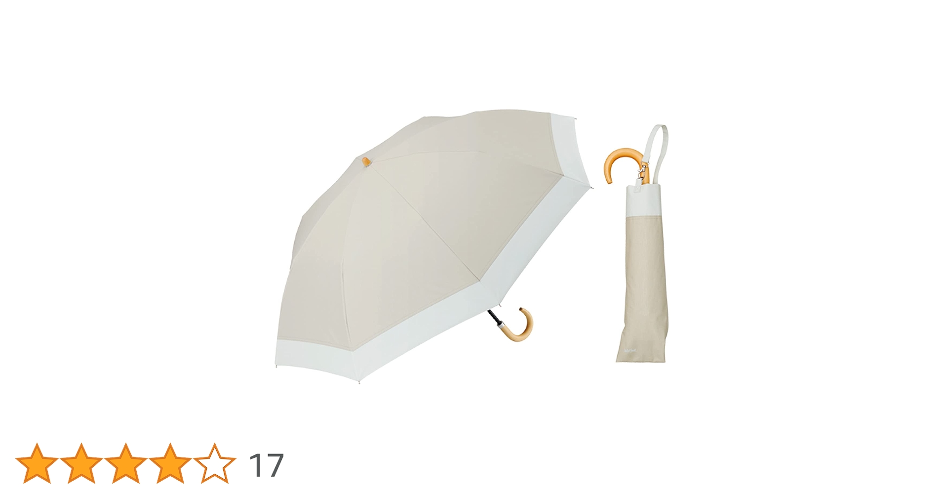 日傘 Waterfront COKAGE+ プラス 2段折傘 ラテベージュ Amazon.co.jp: Waterfront 2WAY 折りたたみ傘 日傘兼用雨傘