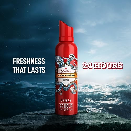 Image of Old Spice Aerosol No Gas Deodorant Body Perfume for Men Combo(Original, Lionpride & Krakengard), 140ml