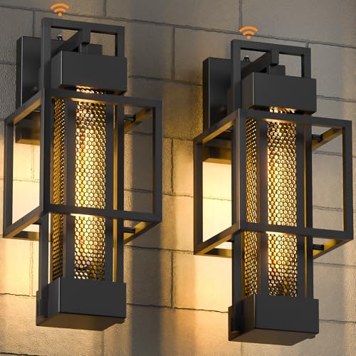 Lanterne extérieure avec capteur pour illuminer le porche et le garage