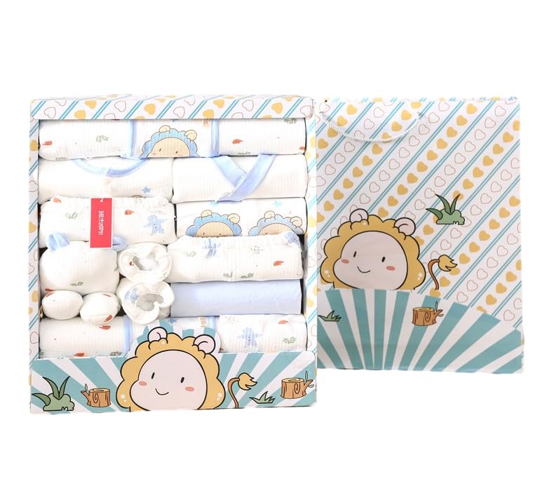 Newborn Baby Boy Girl Warm Clothes Set Newborn Gifts Set Premium Cotton Baby Clothes Accessories Set Fits Newborn to 3 Months