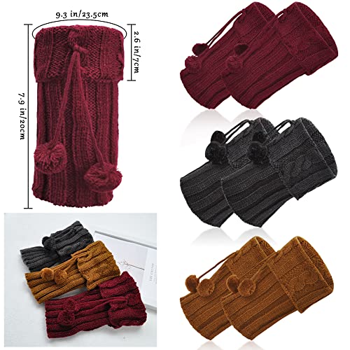 3 Paia Scaldamuscoli Donna Calze Invernali Stivali...