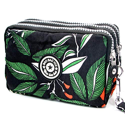 Image of BIAOTIE Large Capacity Wristlet Wallet - Women Printed Nylon Waterproof Handbag Clutch Purse