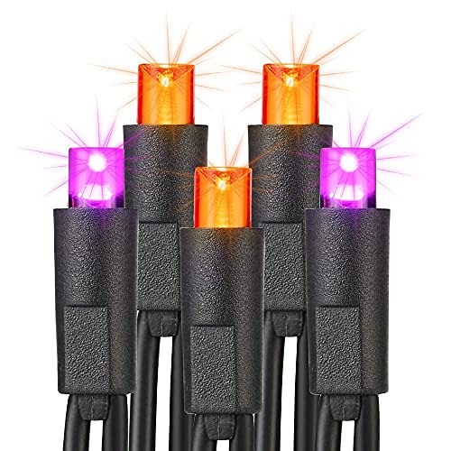 Brizled Purple and Orange LED Halloween Light Strings #TOP26