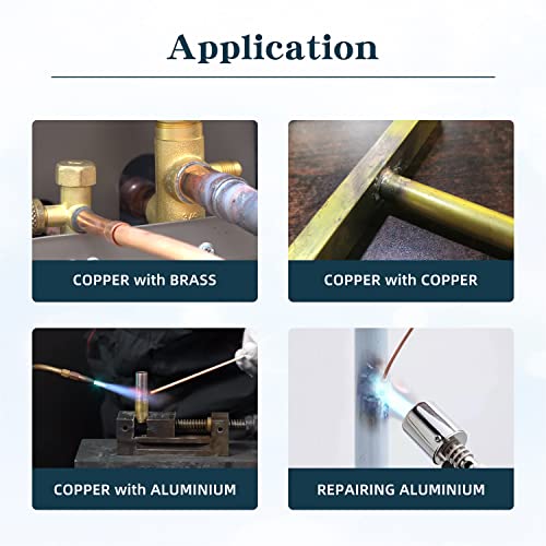 16"Copper Brazing Rods，10 Sticks Low Temperature Copper Rod ，Phosphor Copper Solder Self Fluxing Welding Brazing Rods Sticks For Copper Hvac Refrigerator，Oven，Copper Pipes #TOP4