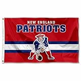 Patriots Throwback Vintage Retro 3x5 Banner Flag