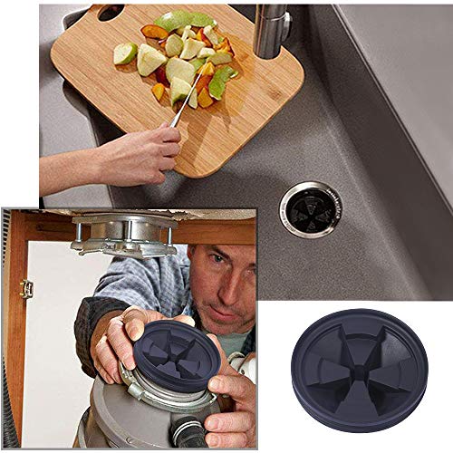 Kuyang 2 Pack Garbage Disposal Splash Guard Kitchen Quiet Collar Sink Baffle, Black Pure Rubber, Food Waste Disposer Accessories, 3.35 Inch In Diameter - Thumbnail 4