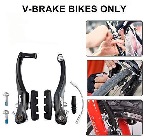 Image of Chooee Bike V-Brake Pads, Bicycle 70mm Brake Blocks Set, 2 Pairs Universal Brake Shoes