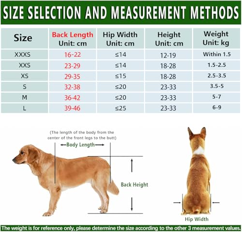Hunderollstuhl,ZweiräDrige RollstüHle,Verstellbarer Rollstuhl FüR Kleine Haustiere Mit Hinterbeinen,Rehabilitation Der Beine Bei Alterung,Verletzung,Arthritis,Schwacher Hund/Katze/Haustier(XS,Two whee