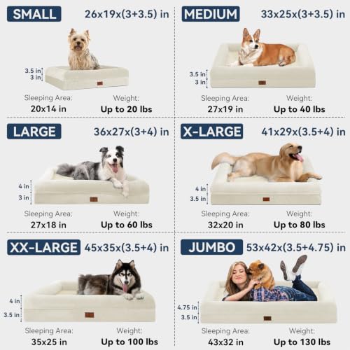 Image of Orthopedic Dog Bed Waterproof Pet Sofa for Large Sized Dogs