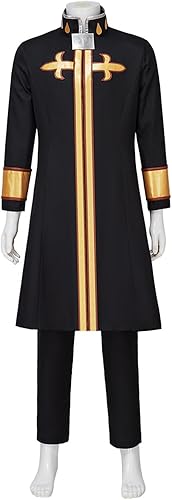 Weixu Disfraz de anime Enrico Pucci para cosplay, trinchera, traje de Halloween y carnaval, para hombre, talla L