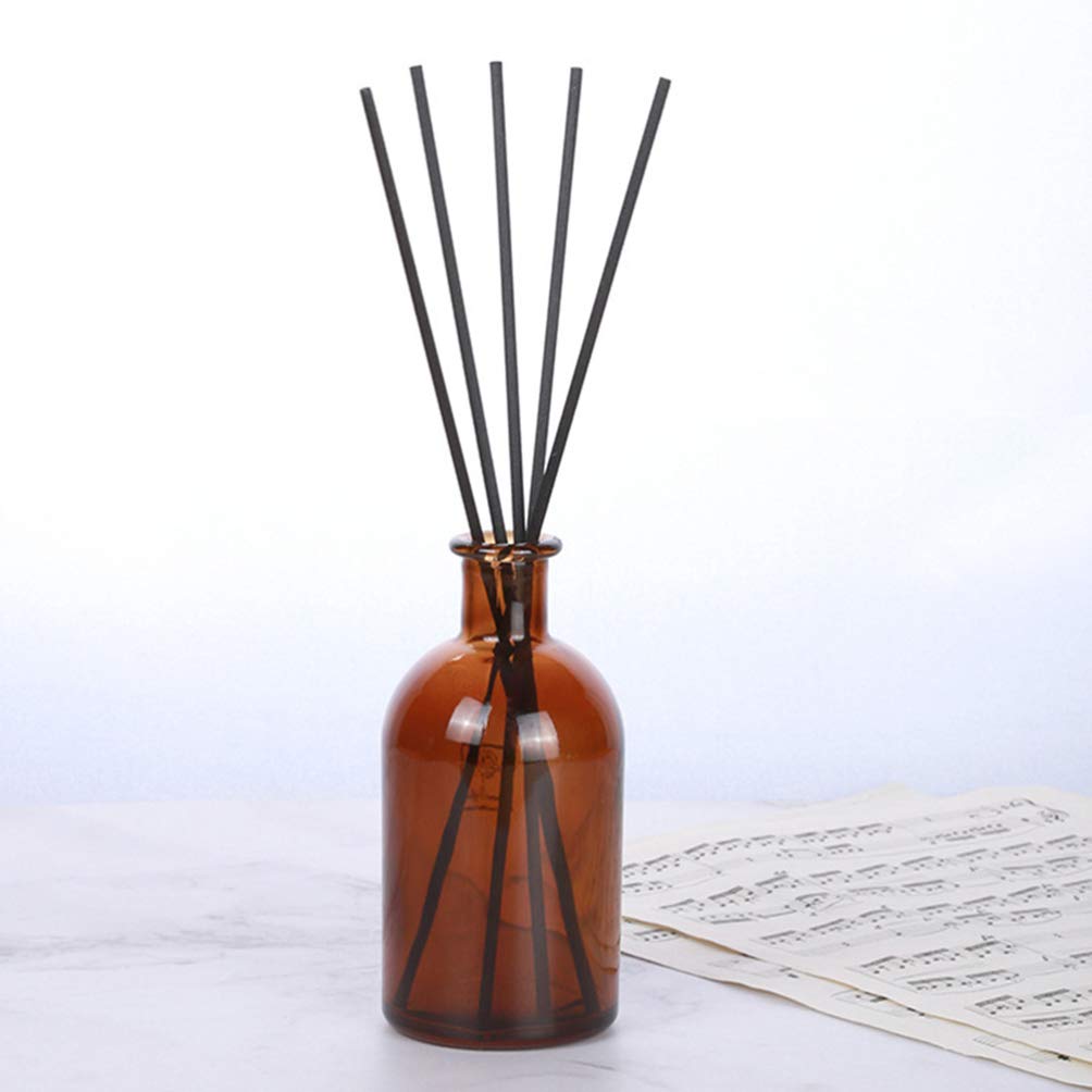 Garneck 80pcs Rattan Reed Sticks Fragrance Sticks Black Essential Oil Diffuser Scent Diffuser Sticks Aroma Diffuser Replacement Aroma Duffuser Wood Reed Sticks Accessories Wooden
