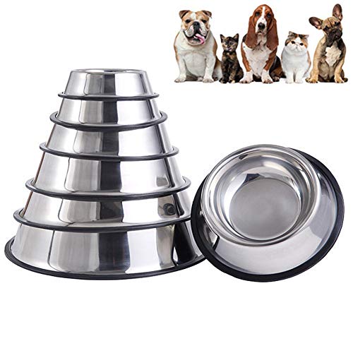 Xinllm Pecute Ciotole per Cani Ciotola Acciaio