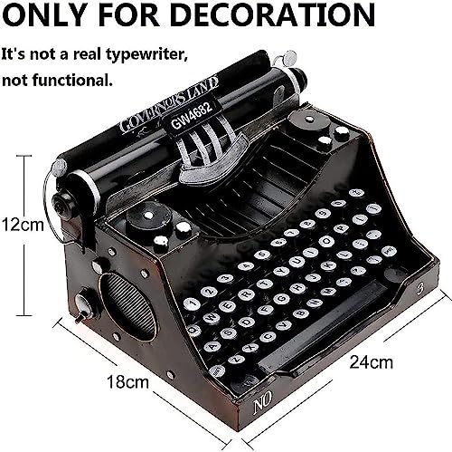Vintage manuelle Schreibmaschine Klassisches Vintage Schreibmaschinenmodell, Schwarze manuelle Schreibmaschine Schreibmaschinentastatur Iron Art Schreibmaschine
