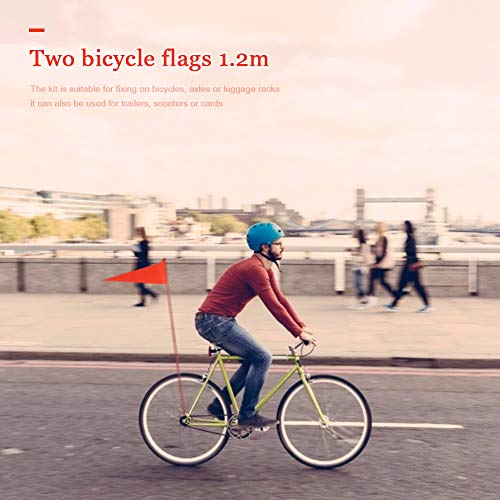 Demiawaking Fahrradflagge für Kinder, 120 cm, Sicherheitsfahne für Fahrräder, Kinderflagge mit Halterung für Jungen und Mädchen - Image 6