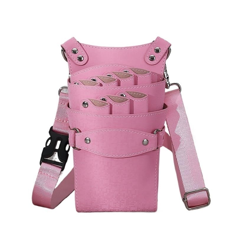 Sac pour matériel de coiffure Sac banane for ciseaux de coiffure, sac messager for coiffeur, pochette de barbier à 7 positions, étui à outils for salon de beauté, sac de barbier