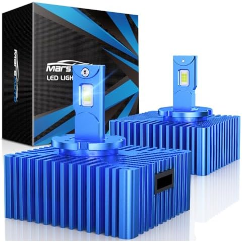 Marsauto D5S D5R HID Bulbs,6000K Cold White for HID Assembly, Plug and Play, Pack of 2 Cover