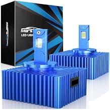 Marsauto D5S D5R Bulbs, fit for HID Bulbs Base 6000K Cold White, HID Xenon Light Bulbs, Pack of 2