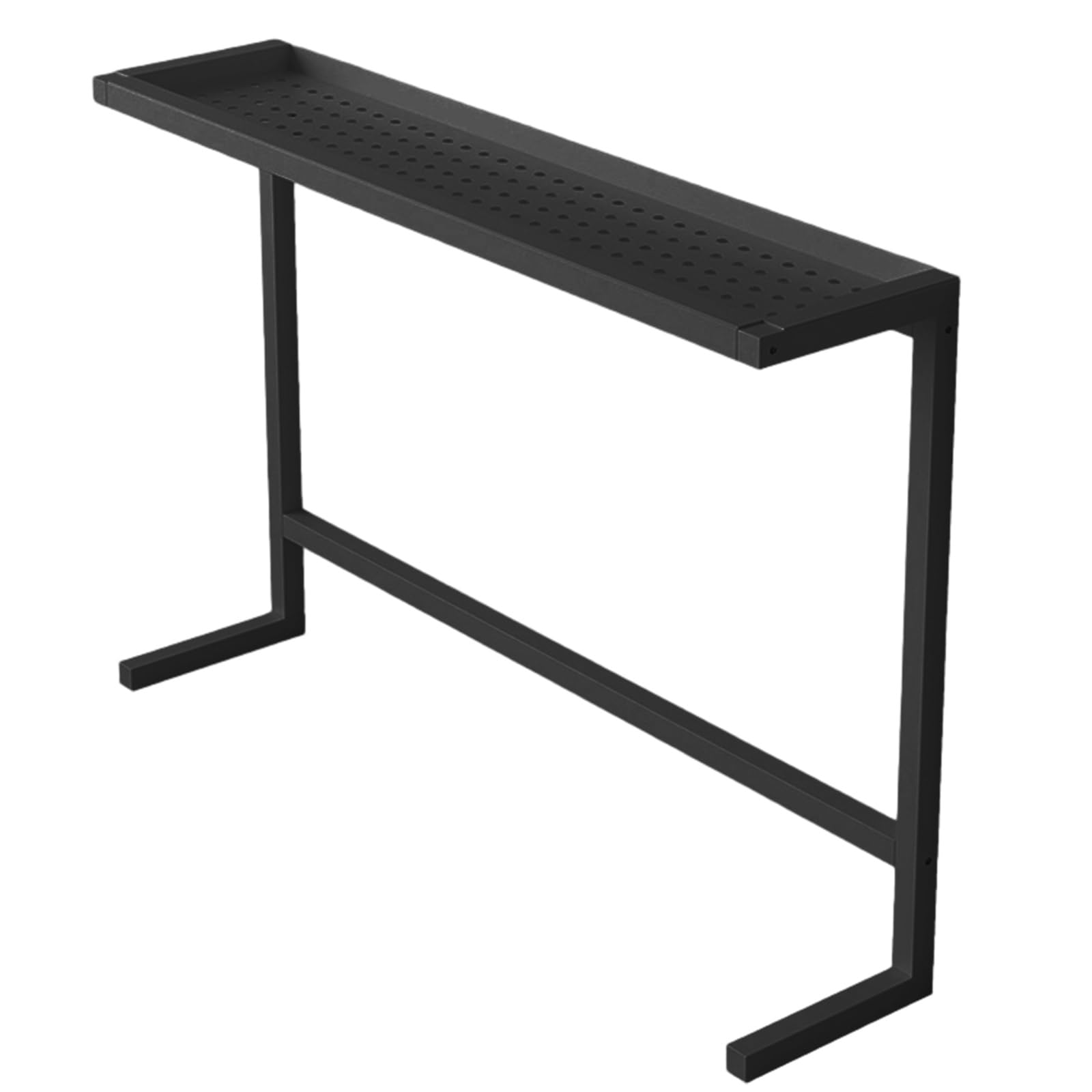 Meuble Radiateur Cache Radiateur Console Étroite Panneaux Respirants Support Métallique pour Salon Bureau Couloir(Black,100x100x20cm/39x39x8in)