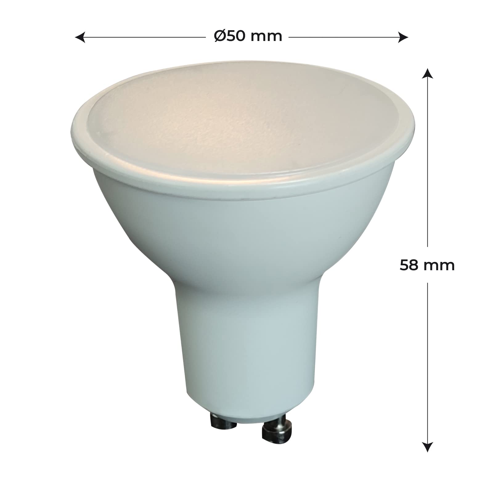 LED ATOMANT 50x Bombilla LED GU10 7W Regulable Color Luz Neutra 680lm