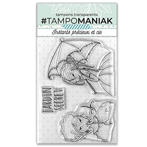 Set de 3 tampons clear jardin secret - 10x15cm