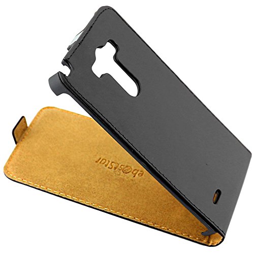 ebestStar   Funda Compatible con LG G3 D855 Carcasa Ventana Vista Cover Cuero PU, Funda Libro Billetera, Negro [Aparato: 145.5 x 74.6 x 9.1mm, 5.5'']