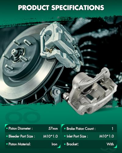Image of SCITOO - Front Right Disc Brake Caliper Assembly w /Bracket For Kia