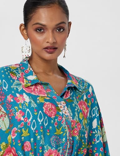 Image of BIBA Women Rayon Regular Fit Liva Printed Top