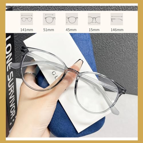 Image of Blue Light Blocking Glasses Reading Glasses for Women Men Round Eyeglasses Frame Lightweight Reduce Eye Strain